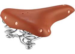 Monte Grappa Sports Bicycle Saddle Leather - Cognac