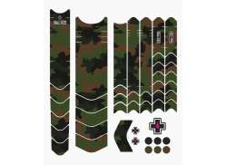Muc-Off Ramme Beskyttelse S&aelig;t E-MTB - Camouflage Gr&oslash;n