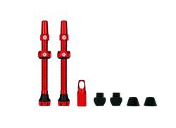 Muc-Off Tubeless Valve Set Presta 44mm - Rouge