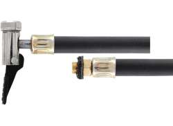 Multi-Spiller Pumpeslange Med Nippel For Dunlop/Presta Ventil - 8mm