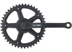 Multijugador Juego De Bielas 36T 125mm Sin Chaveta Sin Cubrecadena - Negro