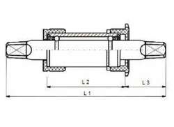 Neco Каретка Бесклиновый 123mm ITA