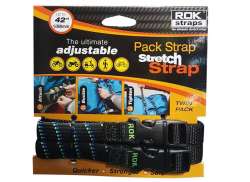 Nederdel Pack Rem Stretch Sp&aelig;ndeb&aring;nd 16 x 1060mm - Sort/Bl&aring;