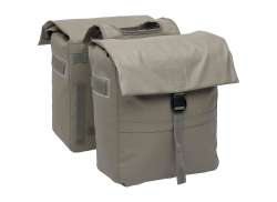 New Looxs Leeds Dobbelt Cykeltaske 38L - Gr&aring;brun
