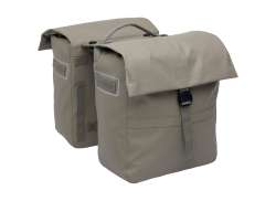 New Looxs Leeds Dobbelt Cykeltaske 38L MIK 2.0 - Gr&aring;brun