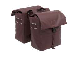 New Looxs Leeds Doppel- Fahrradtasche 38L - Schokolade