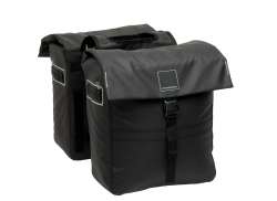 New Looxs Leeds Dubbele Fietstas 38L - Zwart