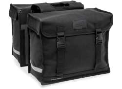 New Looxs Leinen Deluxe Doppel- Fahrradtasche 46L - Schwarz