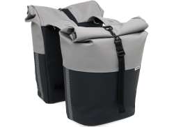 New Looxs Nyborg Doppel- Fahrradtasche 34L - Grau/Schwarz