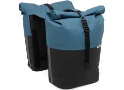 New Looxs Nyborg Doppel- Fahrradtasche 34L - Petrol/Schwarz