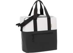 New Looxs Nyborg Shopper Fietstas 26L - Licht Grijs/Zwart