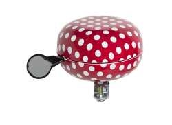 New Looxs Polka Bicycle Bell Ding Dong - Red/White