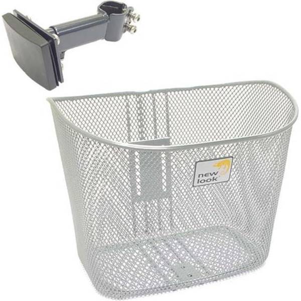 silver bike basket