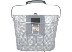 New Looxs Toscane Smartlock Bicycle Basket 19L - Silver