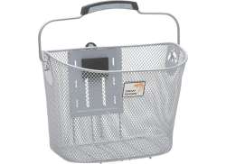 New Looxs Toscane Smartlock Bicycle Basket 19L - Silver