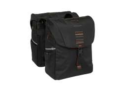 New Looxs Vigo Dobbel Sykkelveske 40L - Svart/Oransje