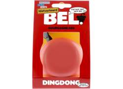 Niet Verkeerd Ding Dong Bicycle Bell Ø80mm - Bourgonje Red