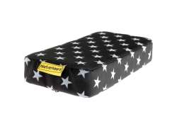 Niet Verkeerd Luggage Carrier Cushion Stars - Black/White