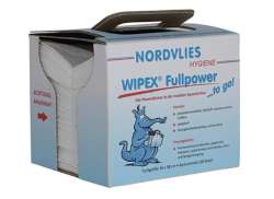 Nordvlies Wipex Fullpower T&oslash;rkekluter Dispenser - Hvit (100)