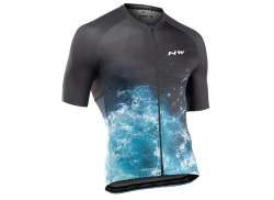 Northwave Acqua Jersey Da Ciclismo Manica Corta Uomini Black/Blue