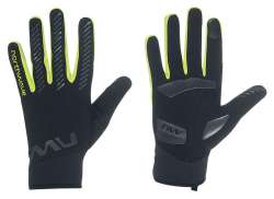 Northwave Active Gel Fietshandschoenen Zwart/Geel Fluo - XL