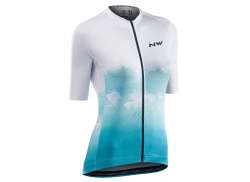 Northwave &Aacute;gua Camisola De Ciclismo Ss (Manga Curta) Mulheres Blue