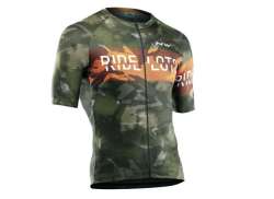 Northwave Blade Cycling Jersey Ss Forest/Orange