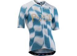 Northwave Blade Evo Fc Shirt KM Heren Blauw/Wit - L