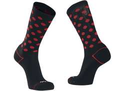 Northwave Core Cyklistické Ponožky Cerná/Cervená