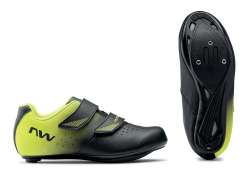 Northwave Core ジュニア サイクリングシューズ Black/Yellow Fluor.