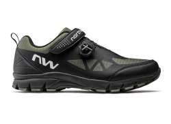 Northwave Corsair Scarpe Ciclismo Nero/Forest Verde - 46