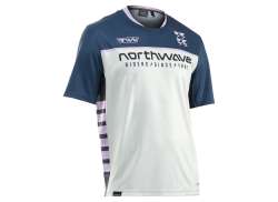 Northwave Edge 2 Cycling Jersey Ss Men Blue/Gray - 2XL