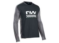 Northwave Edge Tricou Cu M&acirc;necă Lungă Pentru Ciclism Ls Bărbați Black/Gray