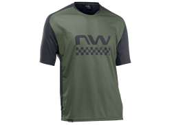 Northwave Edge Tricou Cu M&acirc;necă Lungă Pentru Ciclism Ss Bărbați Green/Black