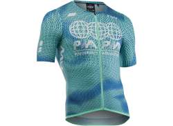 Northwave Essence Evo Fietsshirt KM Blauw/Mint - XL