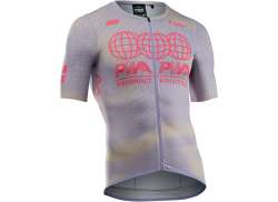 Northwave Essence Evo Fietsshirt KM Bruin/Lila - 2XS