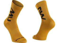 Northwave Extreme Air Calzini Da Ciclismo Mid Giallo - XS 34-36