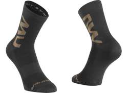 Northwave Extreme Air Calzini Da Ciclismo Mid Nero/Sabbia - S 36-39