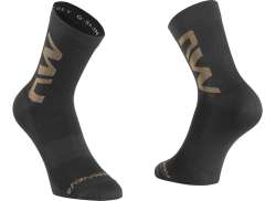 Northwave Extreme Air Cykelsockor Mid Svart/Sand - S 36-39