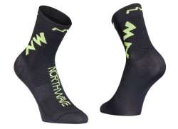 Northwave Extreme Air Cyklistick&eacute; Ponožky Kr&aacute;tk&yacute; Black/Lime