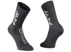 Northwave Extreme Aire Mid Calcetines Negro/Gris
