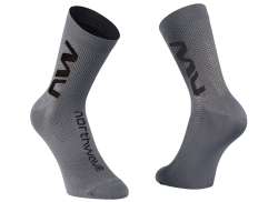 Northwave Extreme Aire Mid Calcetines De Ciclista Gray/Black