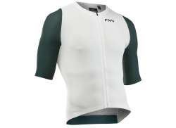 Northwave Extreme Evo Cycling Jersey Ss White/Petrol - XL