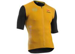 Northwave Extreme Evo Maillot De Ciclista Mg Ocre/Negro - S