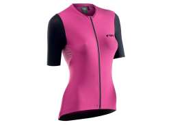 Northwave Extreme Tricou Cu M&acirc;necă Lungă Pentru Ciclism Ss Damă Pink/Black