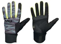 Northwave Fast Gel Guanti Anthracite/Yellow Fluor.