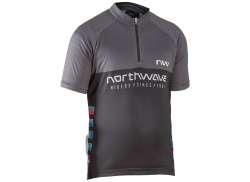 Northwave Force Evo Junior Cycling Jersey Ss Black/Red - 12