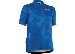Northwave Force Evo Junior Cycling Jersey Ss Blue - 7/8