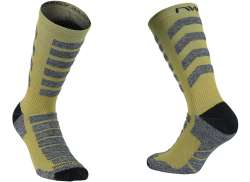 Northwave Husky Ceramic High Cykelsokker Kaki - M 40-43