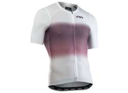 Northwave Lamă Air Tricou Cu M&acirc;necă Lungă Pentru Ciclism Ss Alb/Dusty Malva - XL